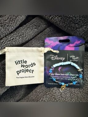 Disney Little Words Project Hades Beaded Bracelet with Letter Accent
